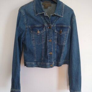 Ladies SZ S Jones Jeans Denim Trucker Jacket